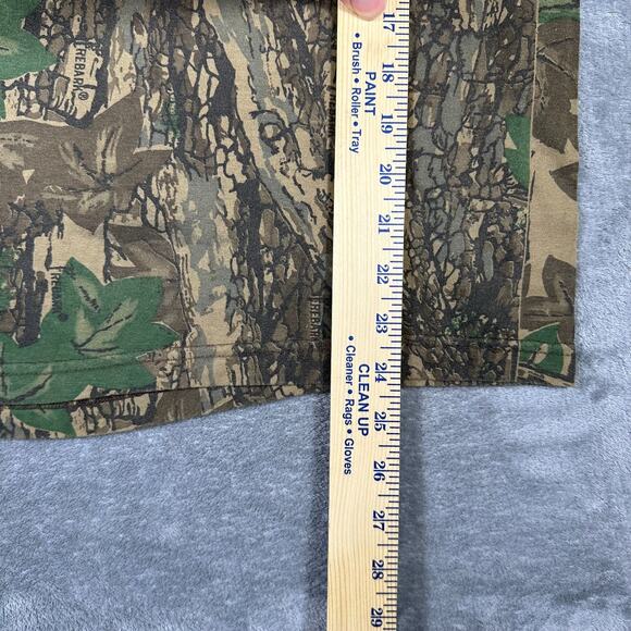 VINTAGE 80s Ace Sportswear Shirt Men's M Camo Long Sleeve Trebark Pocket USA - Picture 5 of 6